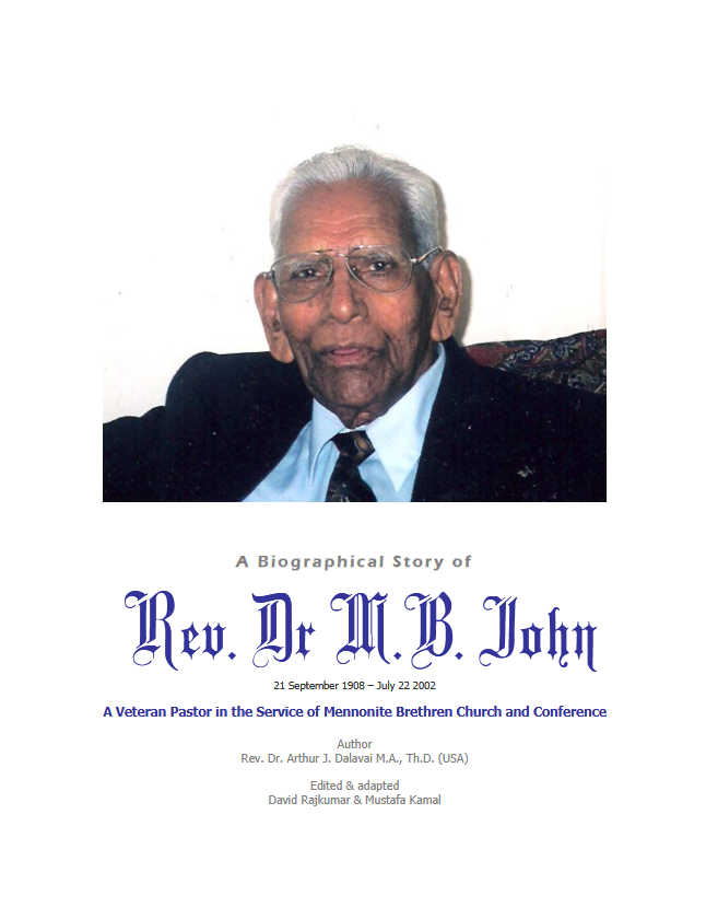 Rev. Dr. M.B. John — Ebook Cover