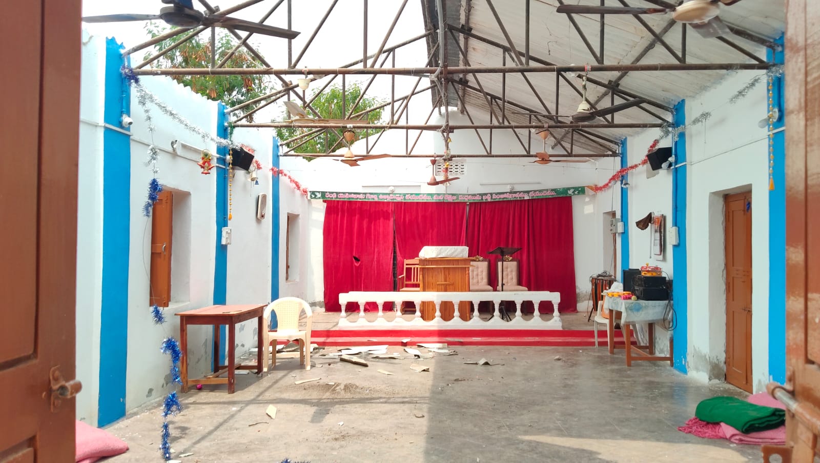 Renovation work at Gudipally church