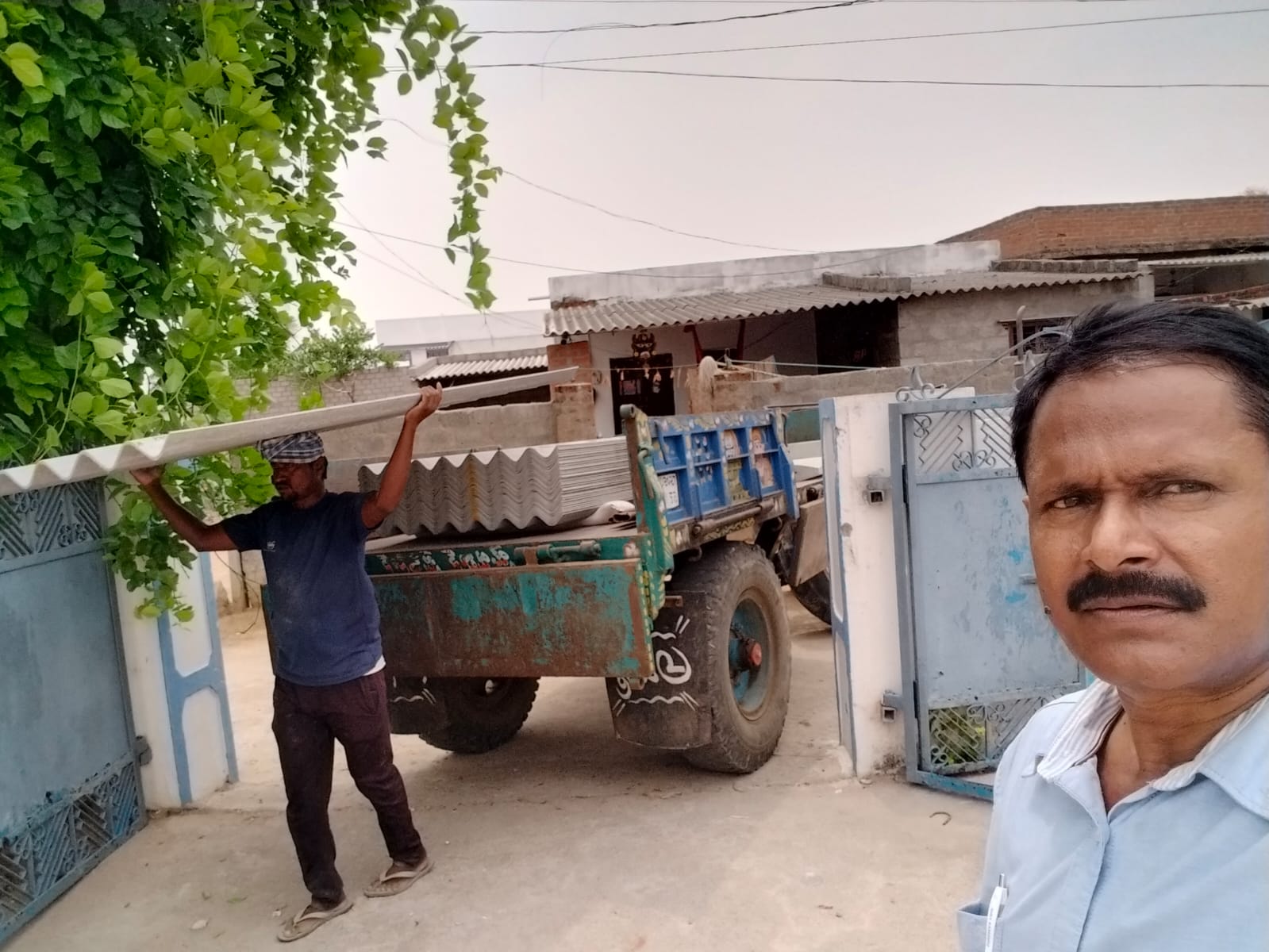 Construction work at Gudipally church